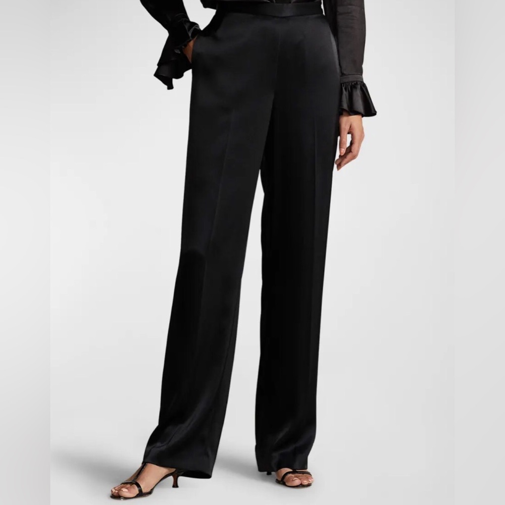Polo Ralph Lauren Satin Double Face Straight Leg Pant